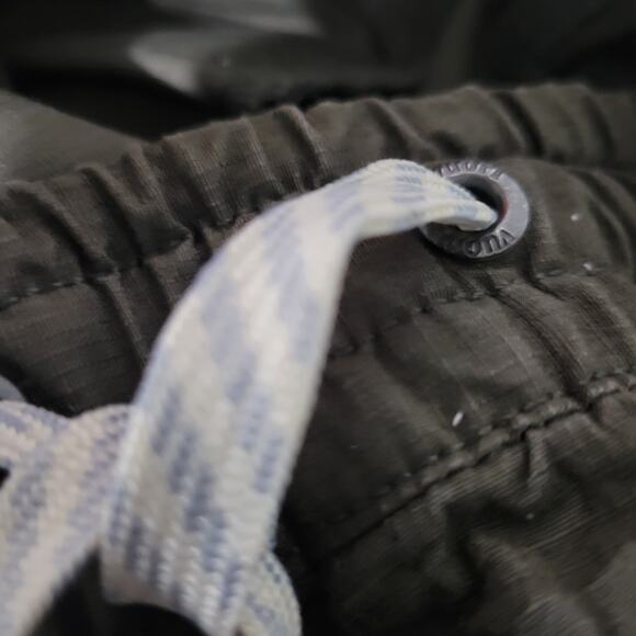 Vuori Vintage Ripstop Pants Green Cuffed Ankle Crop Cotton Drawstring Pull On XS - Picture 13 of 16